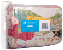 Coloured Towelling Cleaning Rags Assorted, 10kg Compressed Bag